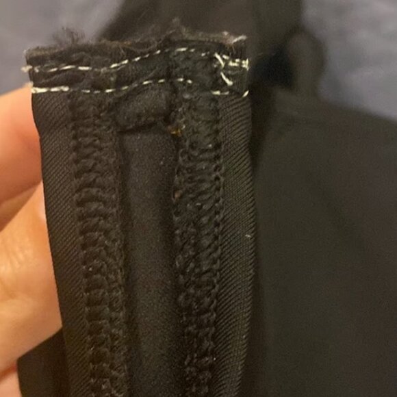 Land's End Black Purple Racerback Swimsuit Size 8L EUC #M-340 - Picture 3 of 5